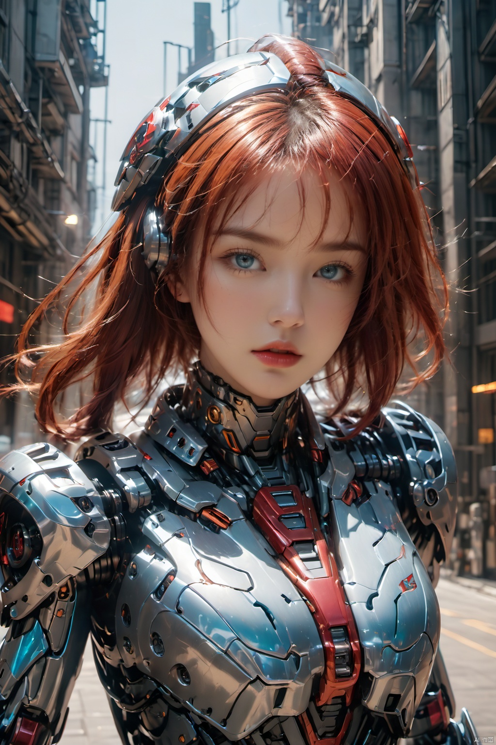1girl,  armor,  blue eyes by 一念 on Tensor.Art