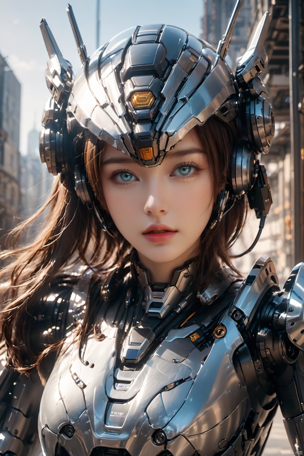1girl,  blue eyes,  blurry by 一念 on Tensor.Art