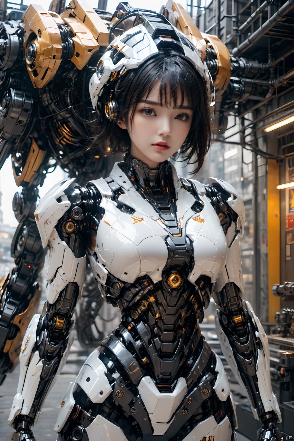 1girl,  black hair,  brown eyes by 一念 on Tensor.Art