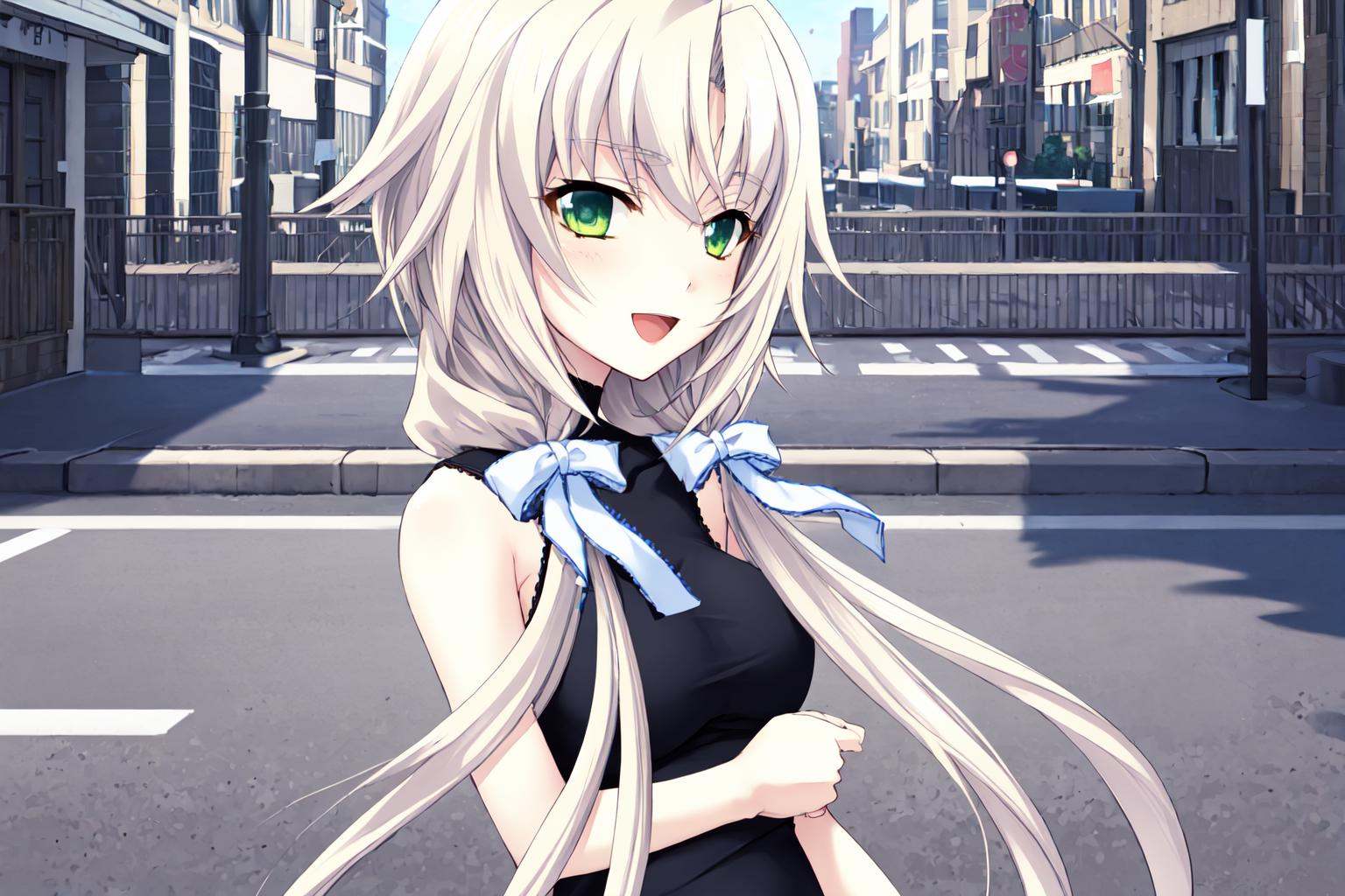kagamigawa chloe,  black vest,  1girl on Tensor.Art