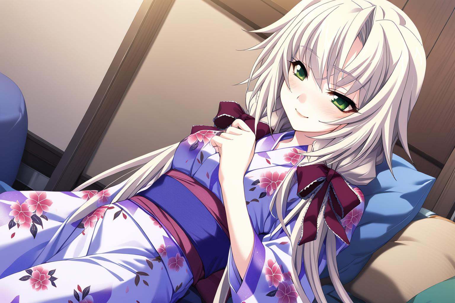 1girl,  kagamigawa chloe,  yukata on Tensor.Art