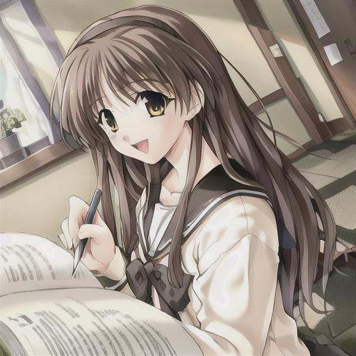 1girl,  solo,  school uniform on Tensor.Art