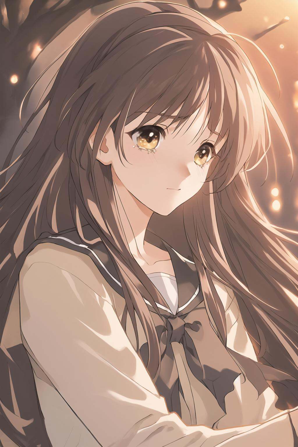 ayaka hizuki,  white uniform,  HAIRBAND on Tensor.Art