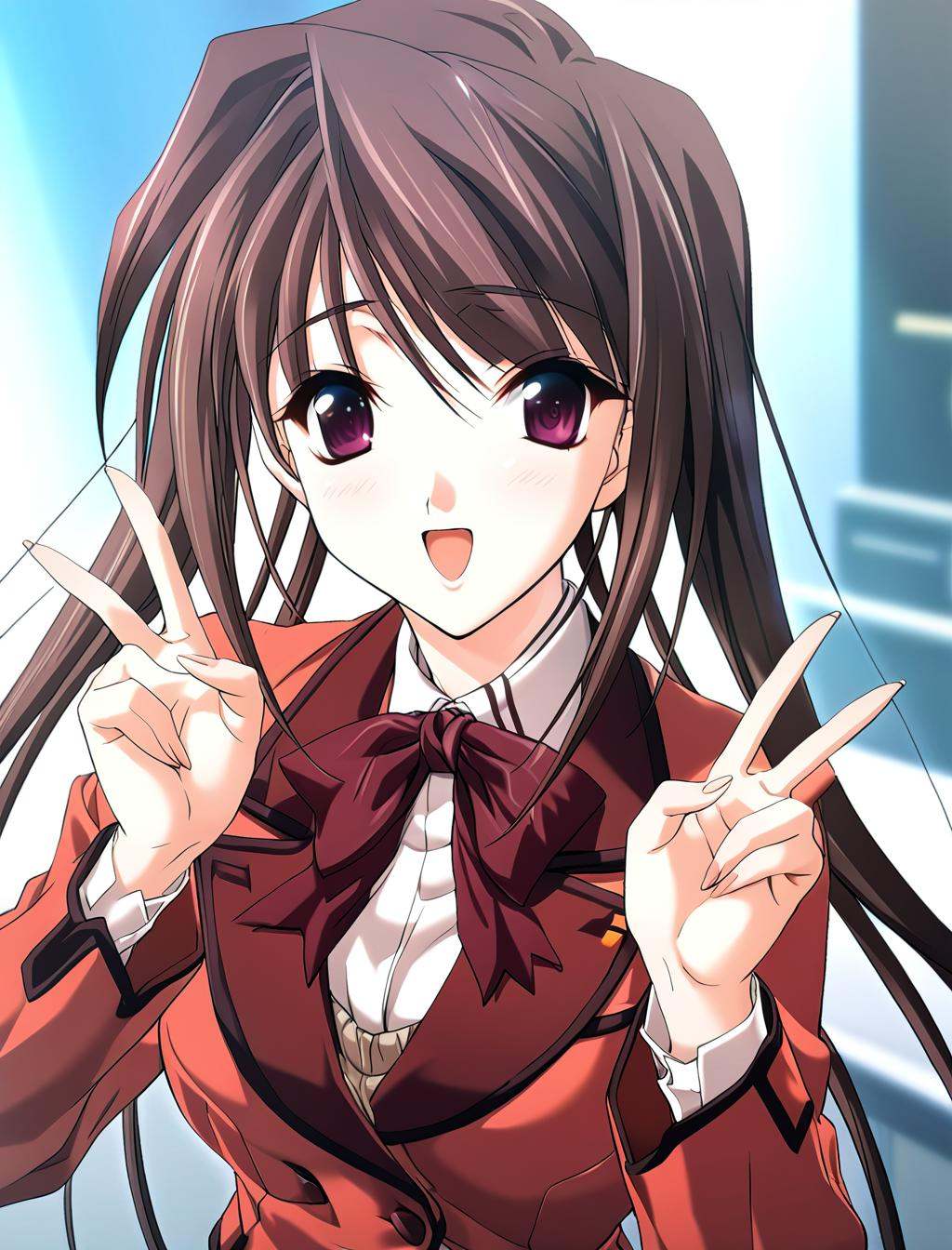 1girl,  hina asuka,  school uniform on Tensor.Art