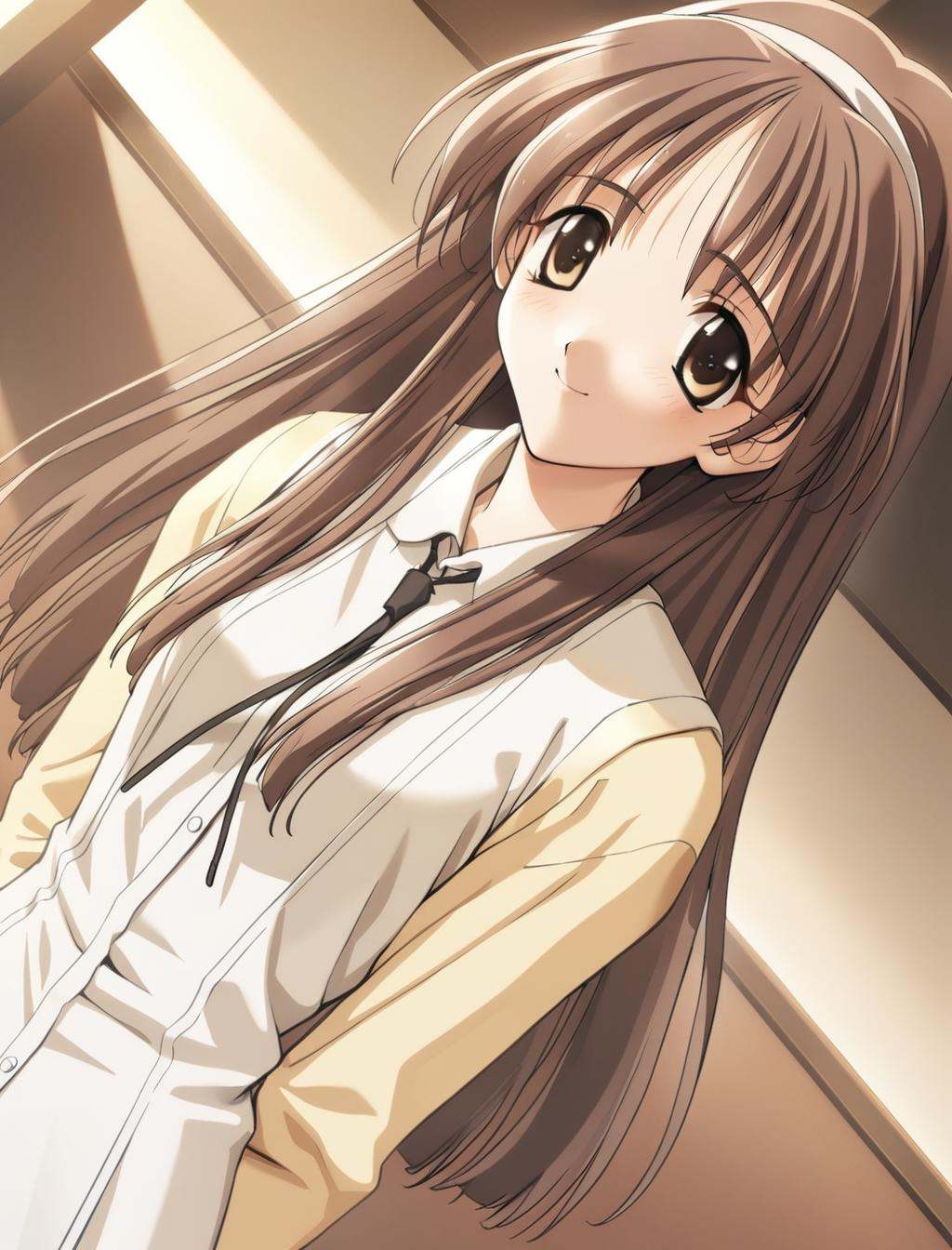1girl,  ayaka hizuki,  white dress on Tensor.Art