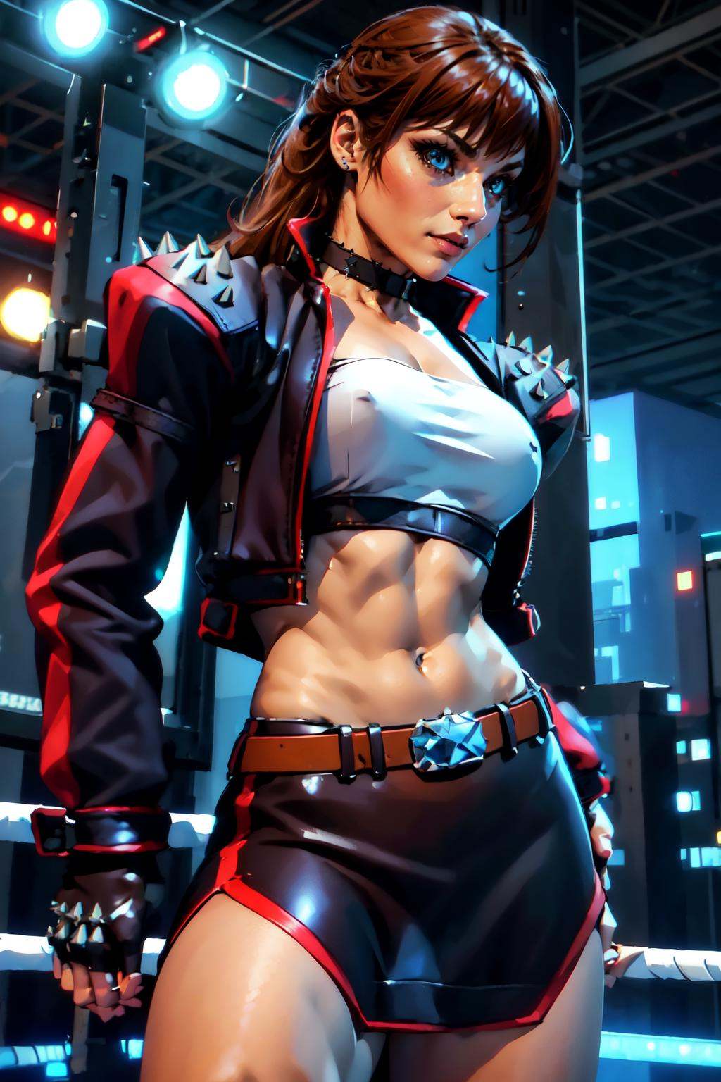 a woman standing in a boxingring,  beautiful eyes,  beautiful girl by Bloodysunkist on Tensor.Art