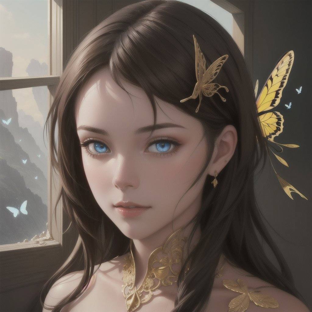 8k portrait of beautiful cyborg with brown hair,  intricate,  elegant on Tensor.Art