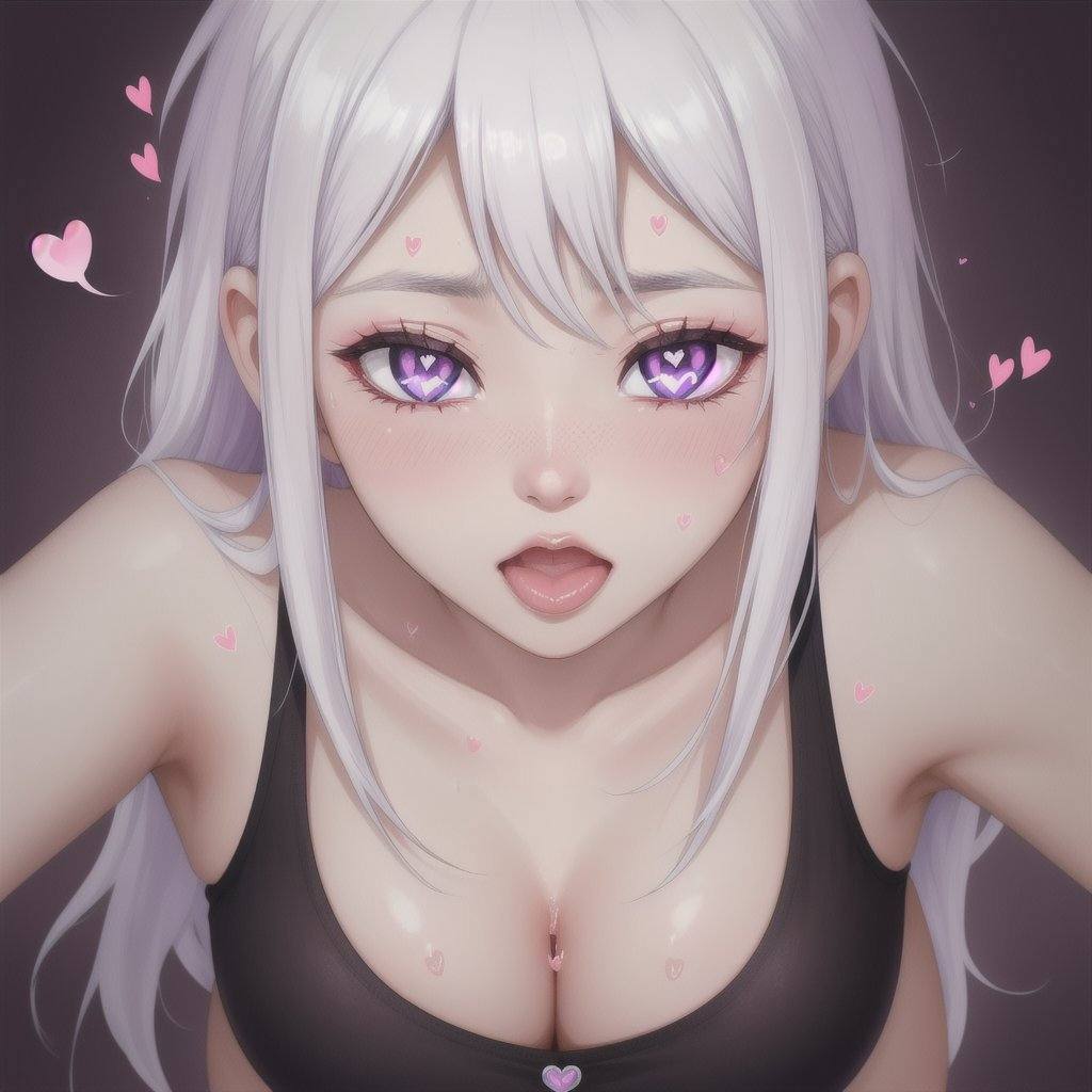 (corruption),  1girl,  white hair on Tensor.Art