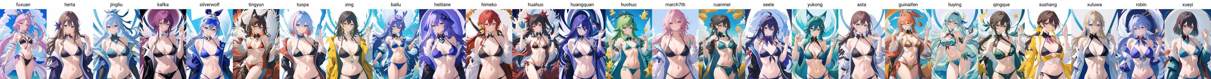 1girl,  fuxuan,  bikini on Tensor.Art