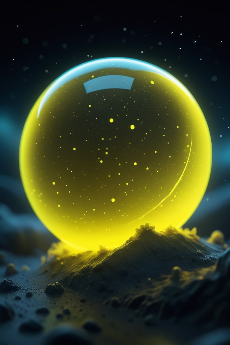 detailed cartoon, neon yellow sss, atmospheric, magnificent, celestial, ethereal, epic, magical, dreamy, chiaroscuro, subsurface scattering, filmic, macro, shallow dof, shallow depth of field, 