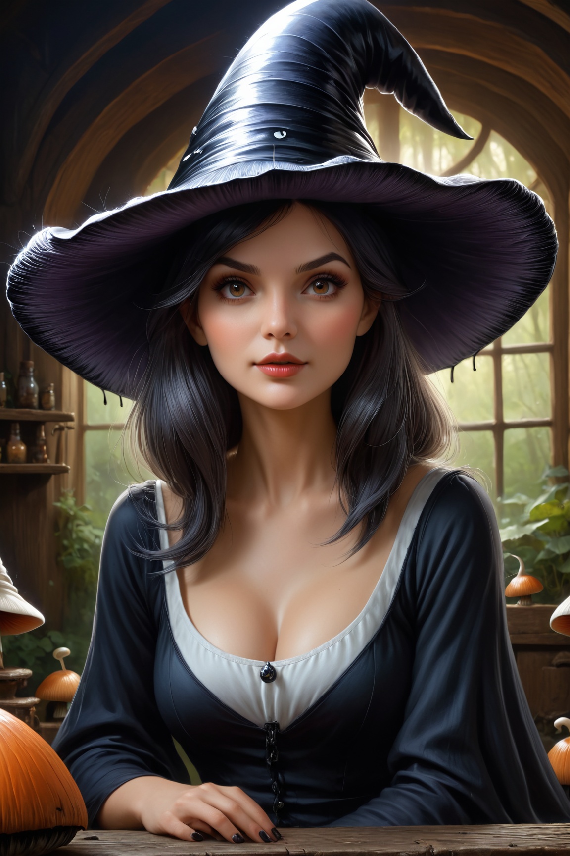 A woman,  mishievious expression,  masterpiece on Tensor.Art