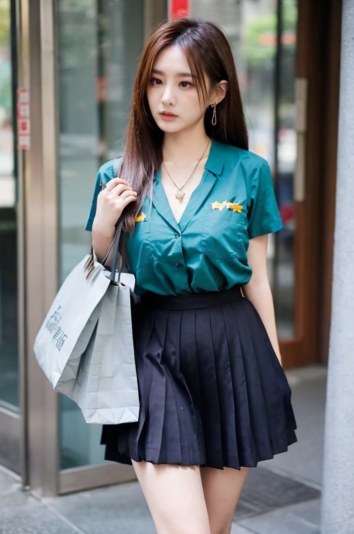 young Taiwanese Girls with long hair,  big breasts,  (((star necklace))) on Tensor.Art