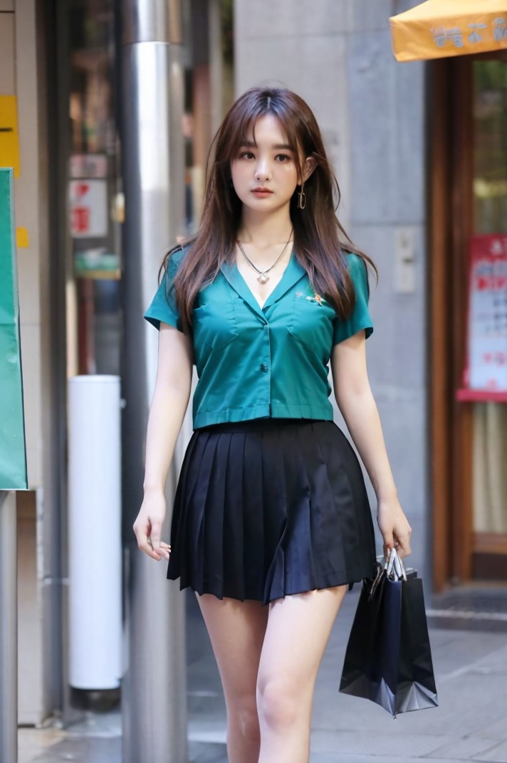 young Taiwanese Girls with long hair,  big breasts,  (((star necklace))) on Tensor.Art