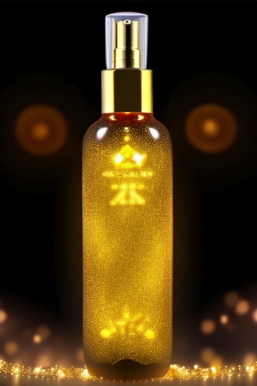 Beautiful glass,  glod ssence,  gold light on Tensor.Art