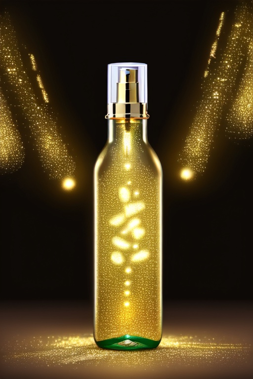 Beautiful glass,  glod ssence,  gold light on Tensor.Art