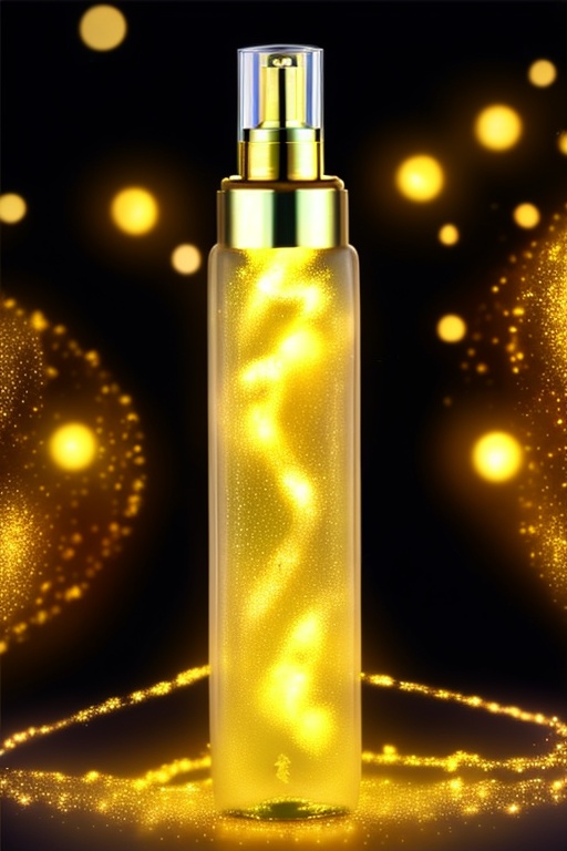 Beautiful glass,  glod ssence,  gold light on Tensor.Art