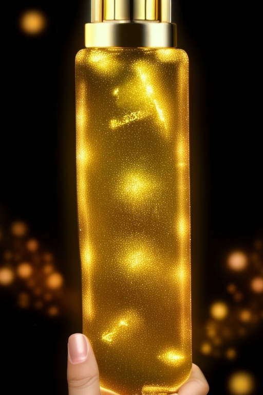 Beautiful glass,  glod ssence,  gold light on Tensor.Art
