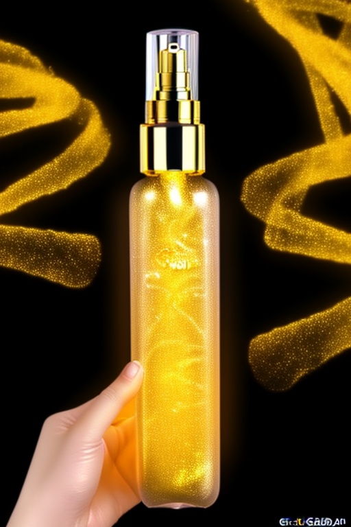 Beautiful glass,  glod ssence,  gold light on Tensor.Art