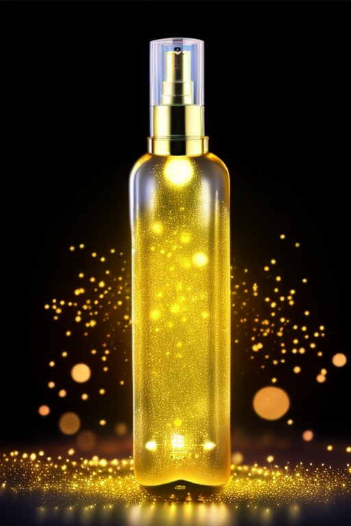 Beautiful glass,  glod ssence,  gold light on Tensor.Art