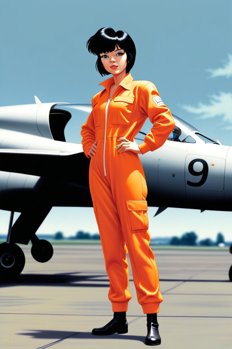 mitaka,  black hair,  short hair on Tensor.Art