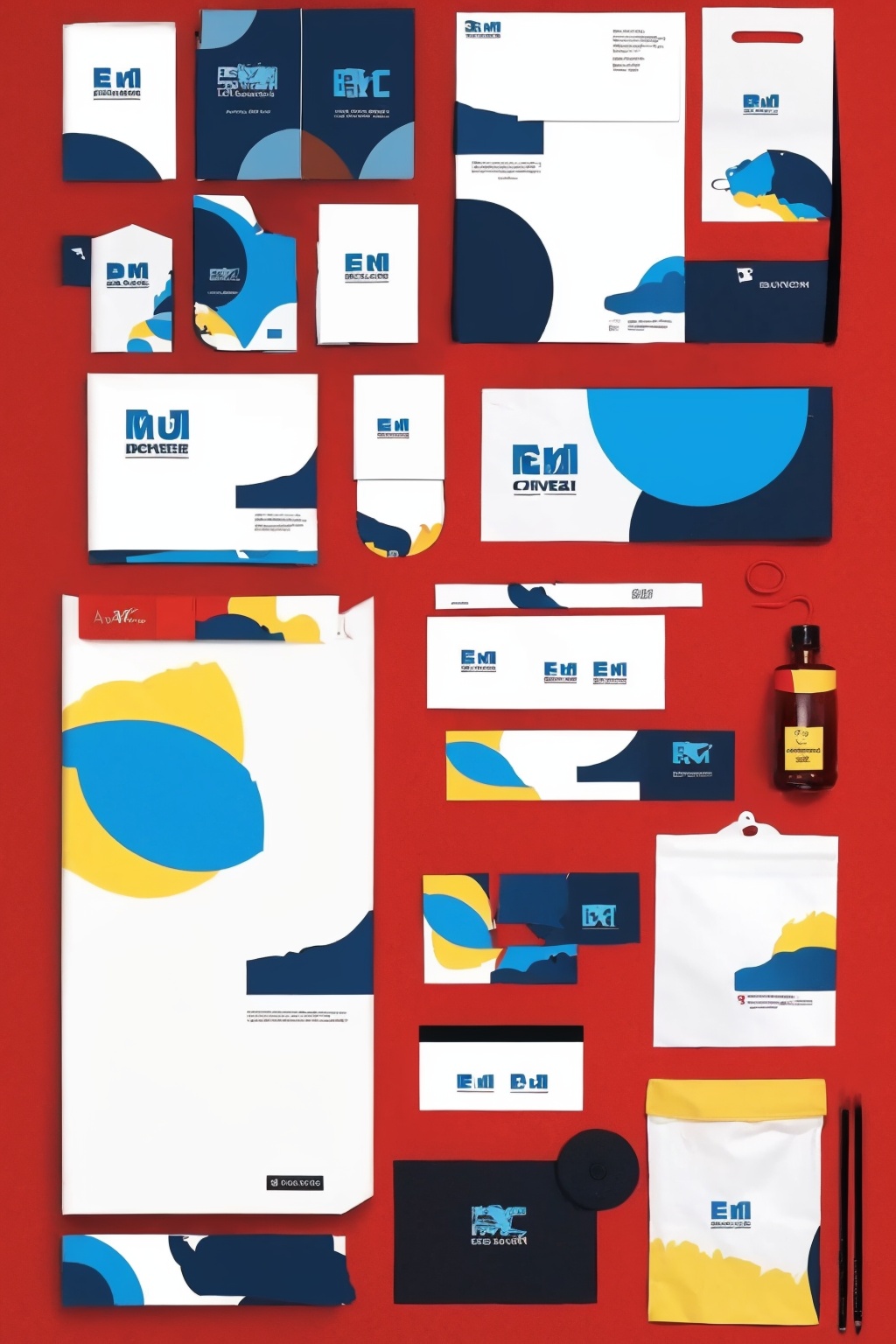 Epic Branding, color, red, yellow, blue