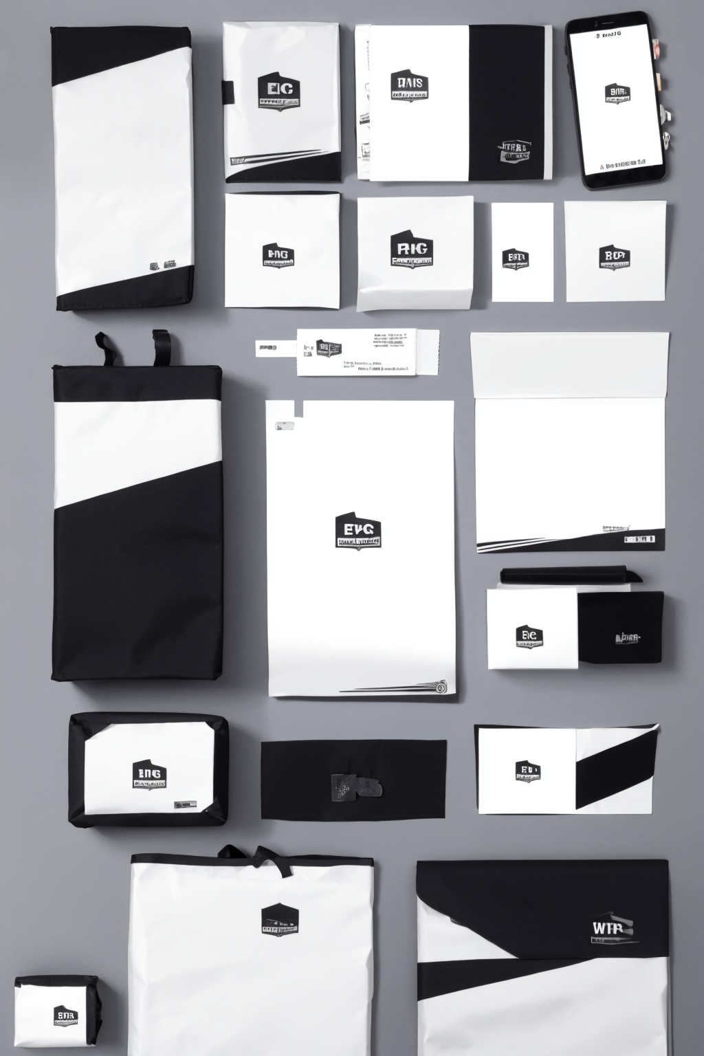 Epic Branding, black, white