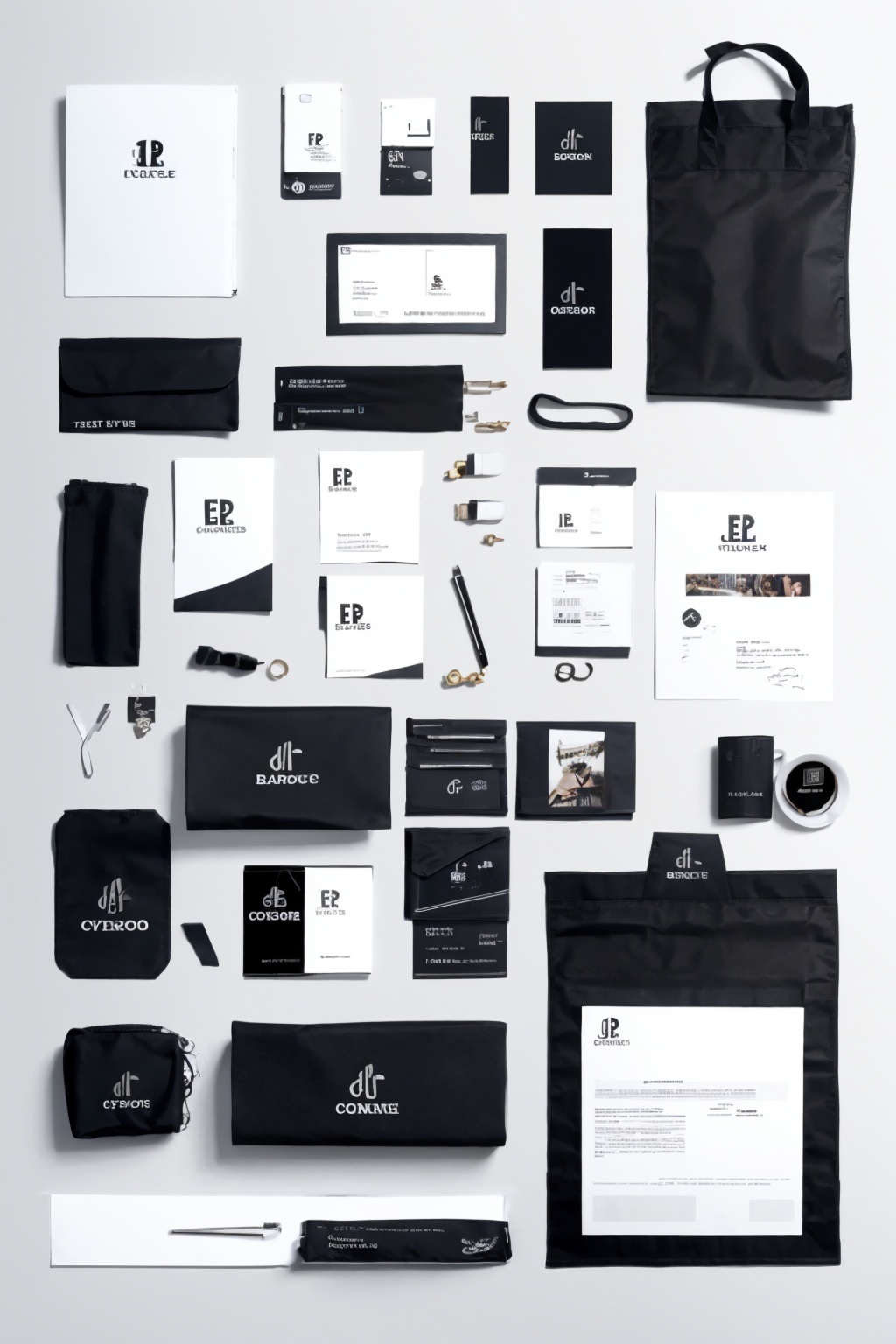 Epic Branding, black, white