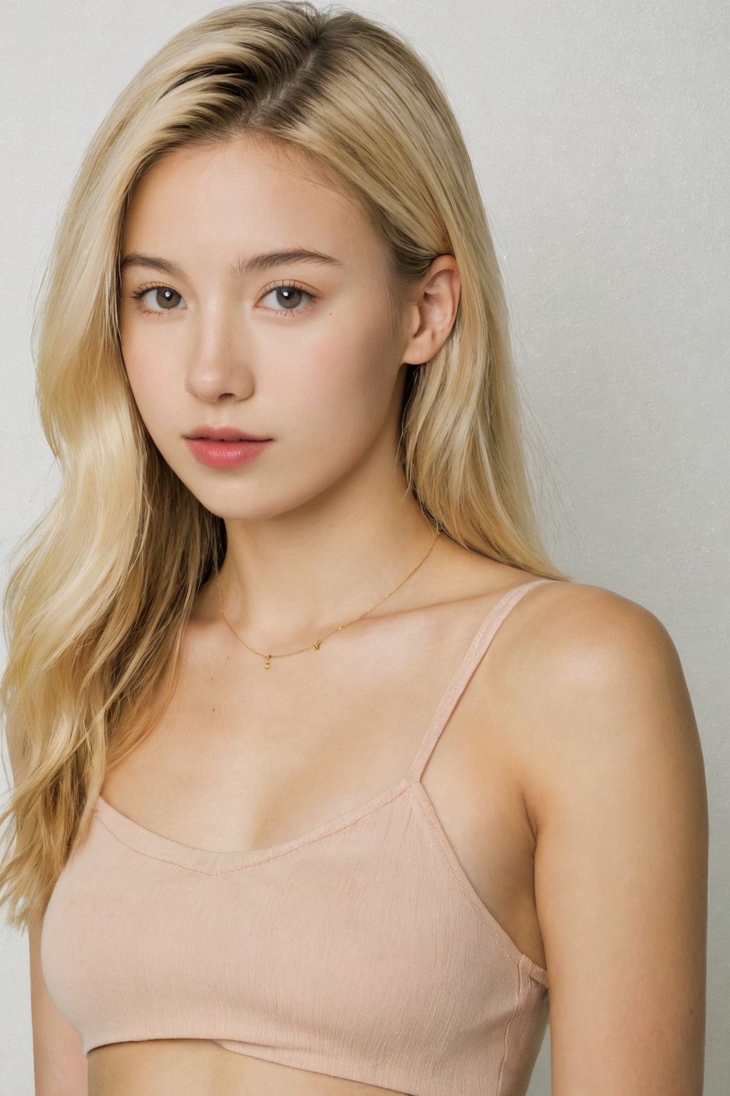 upper body of 20 year old blonde woman on Tensor.Art