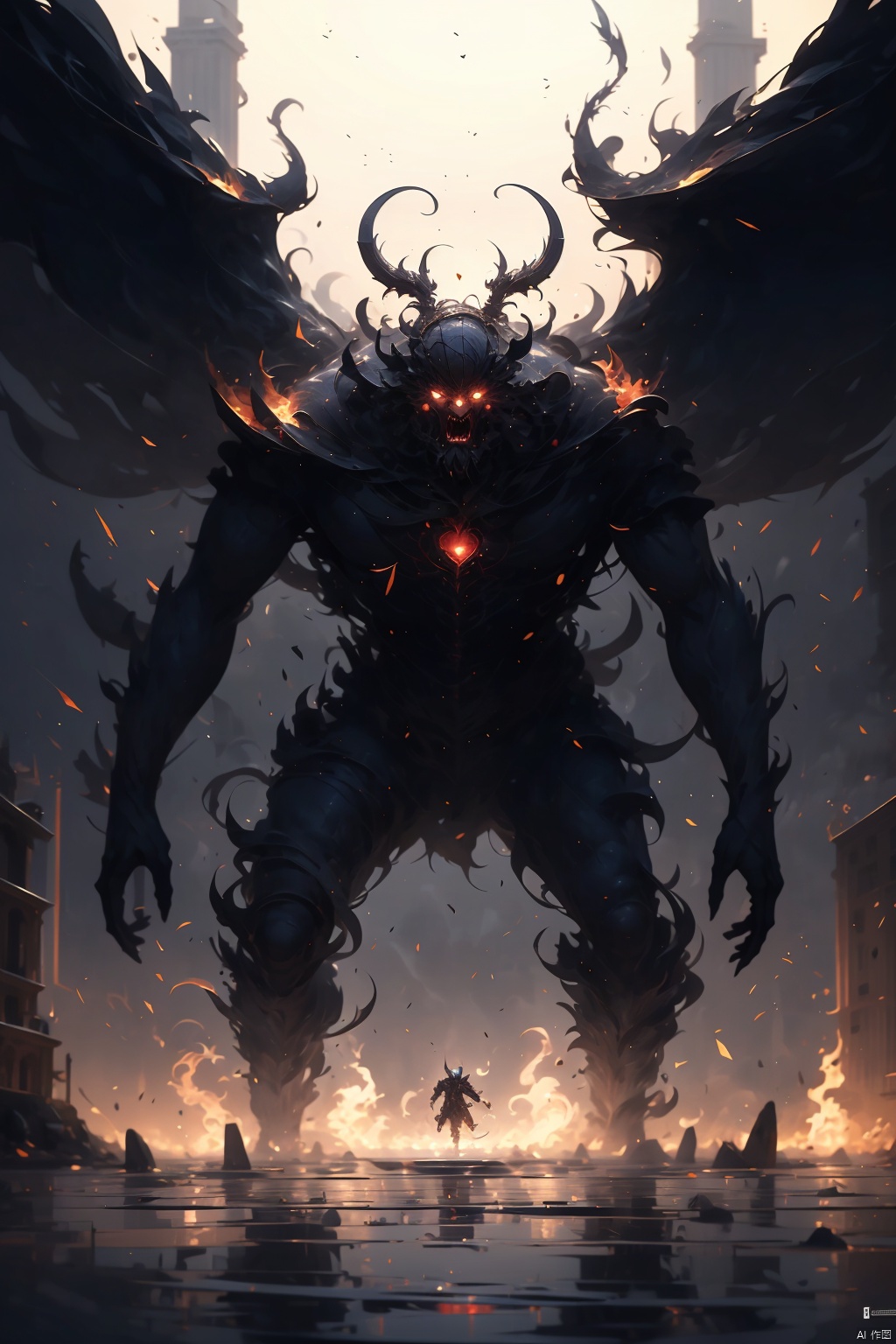  absurdres,absurdres,realistic,(full_shot:1.8), solo, , , Giant God Fear