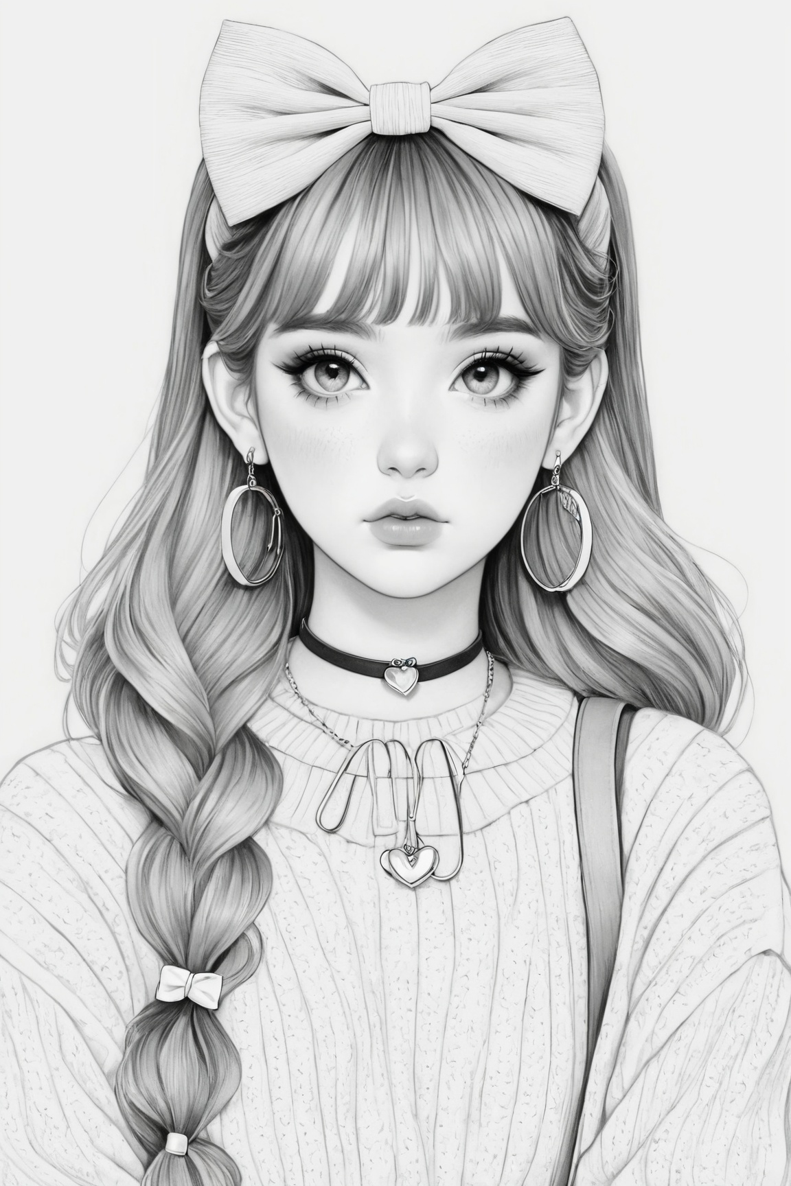Manga style illustration,  line art,  pencil art by Ai Art Vision on Tensor.Art