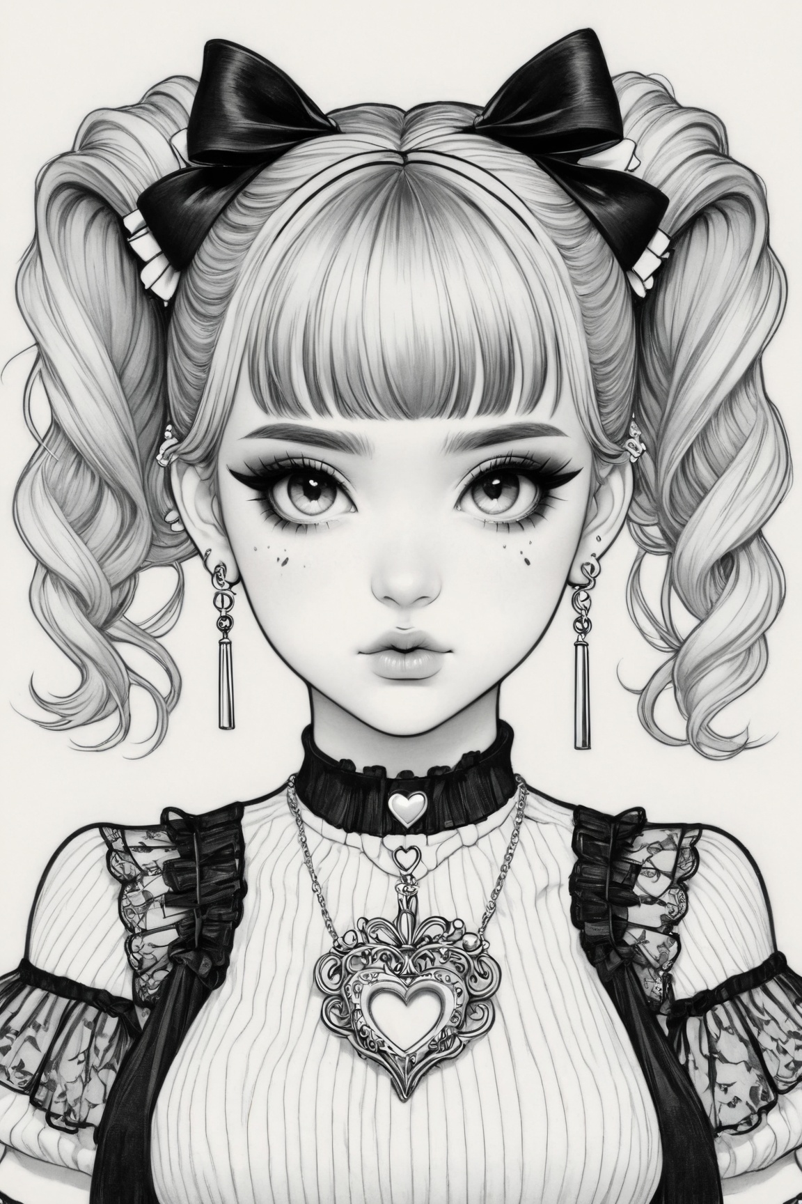 Manga style illustration,  line art,  pencil art by Ai Art Vision on Tensor.Art