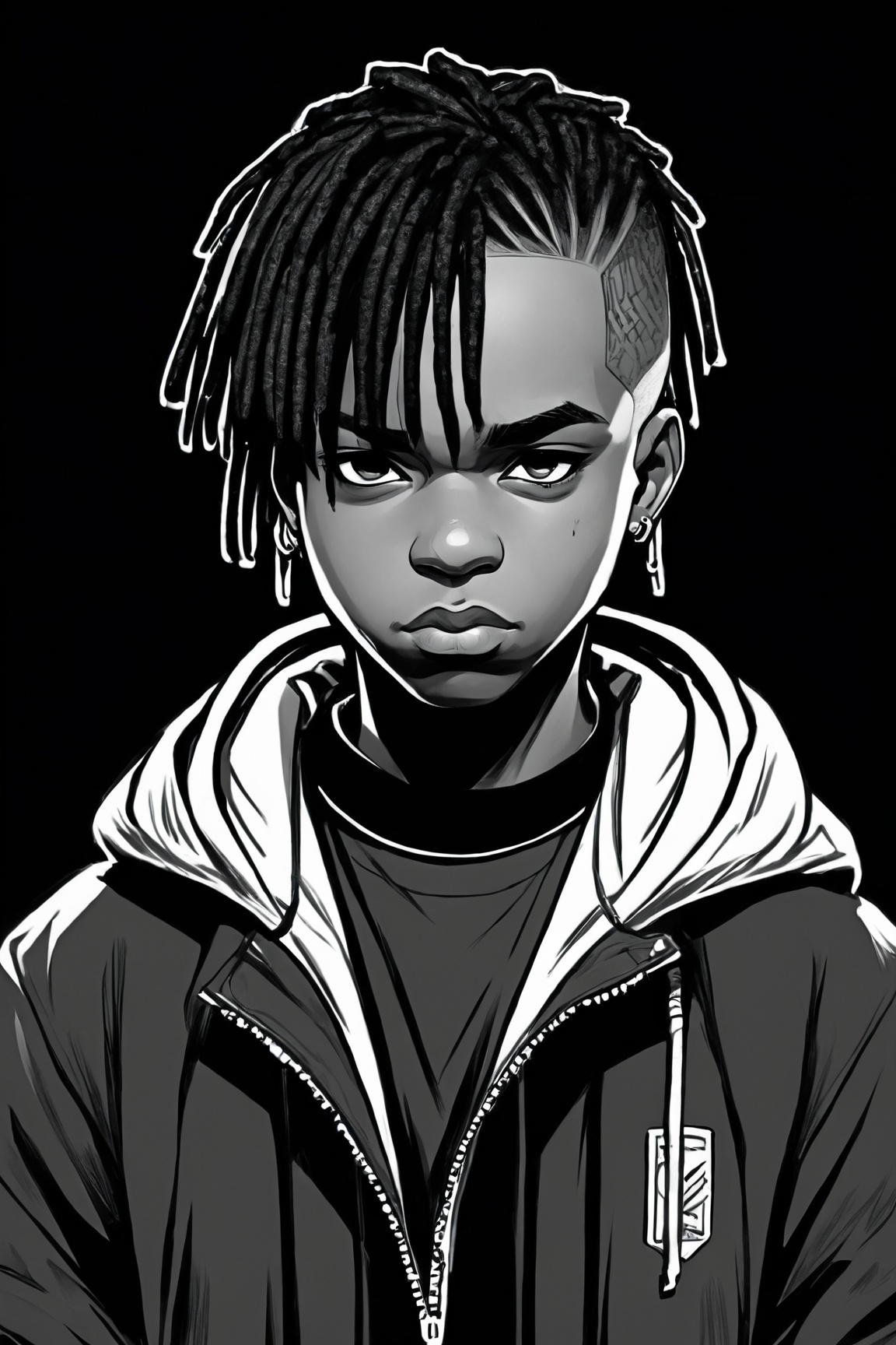 Manga style illustration,  line art,  pencil art by Ai Art Vision on Tensor.Art