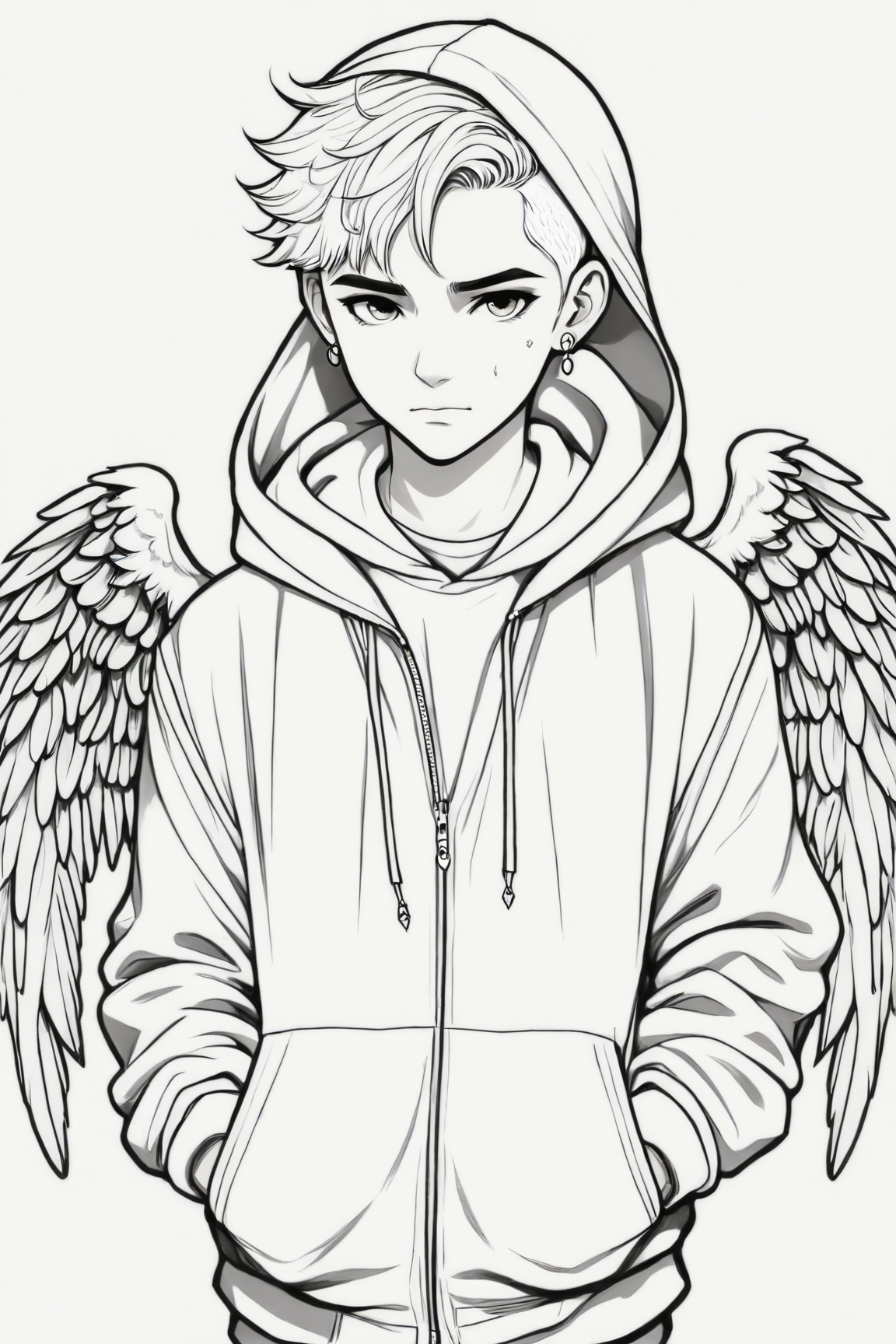 Manga style illustration,  line art,  pencil art by Ai Art Vision on Tensor.Art