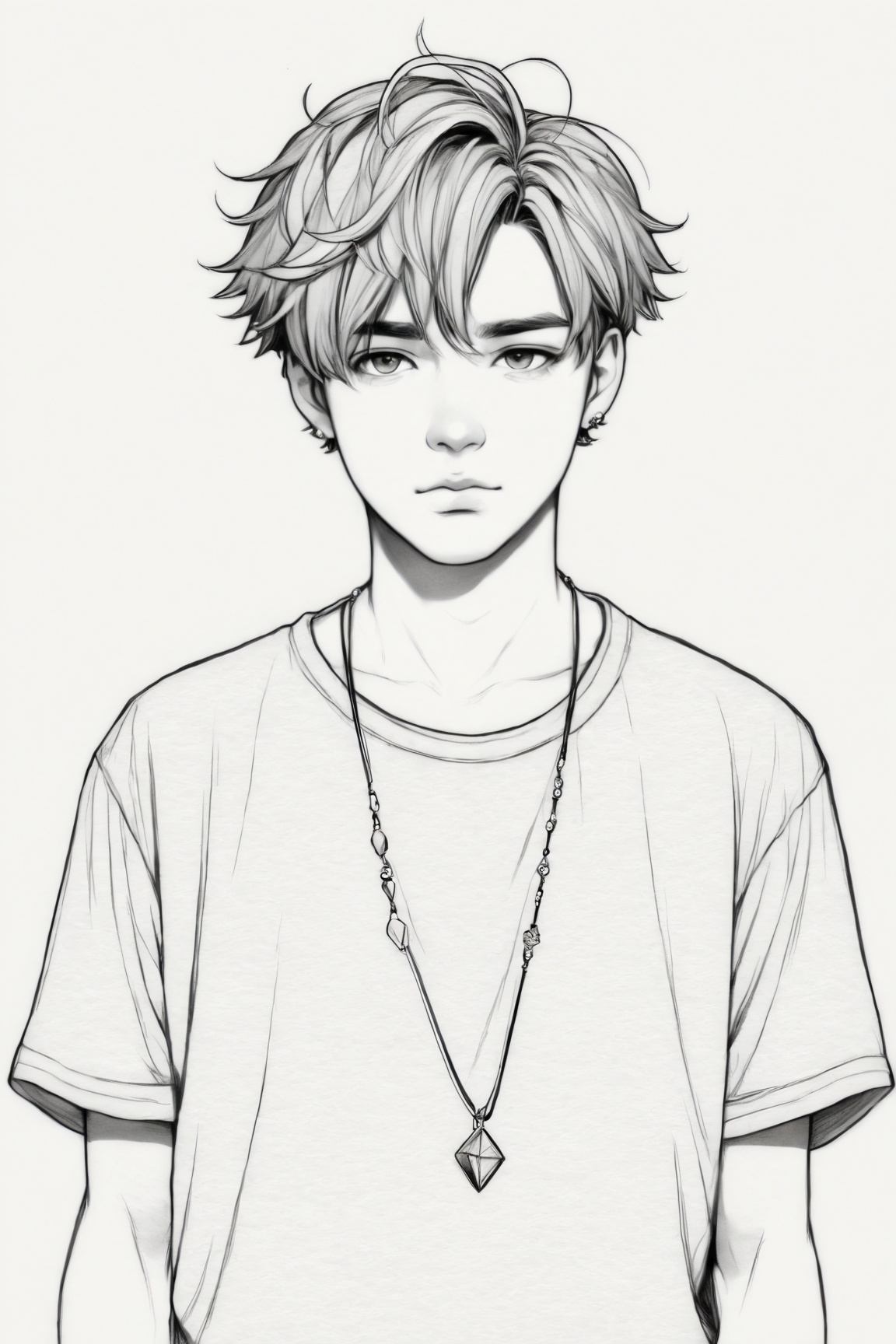 Manga style illustration,  line art,  pencil art by Ai Art Vision on Tensor.Art