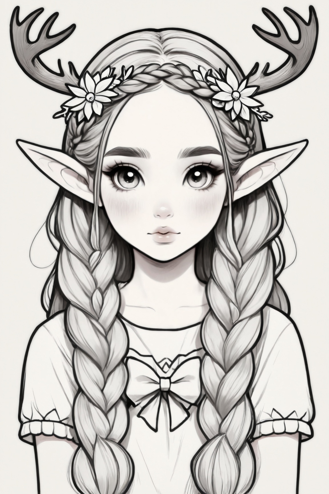 Manga style illustration,  line art,  pencil art by Ai Art Vision on Tensor.Art