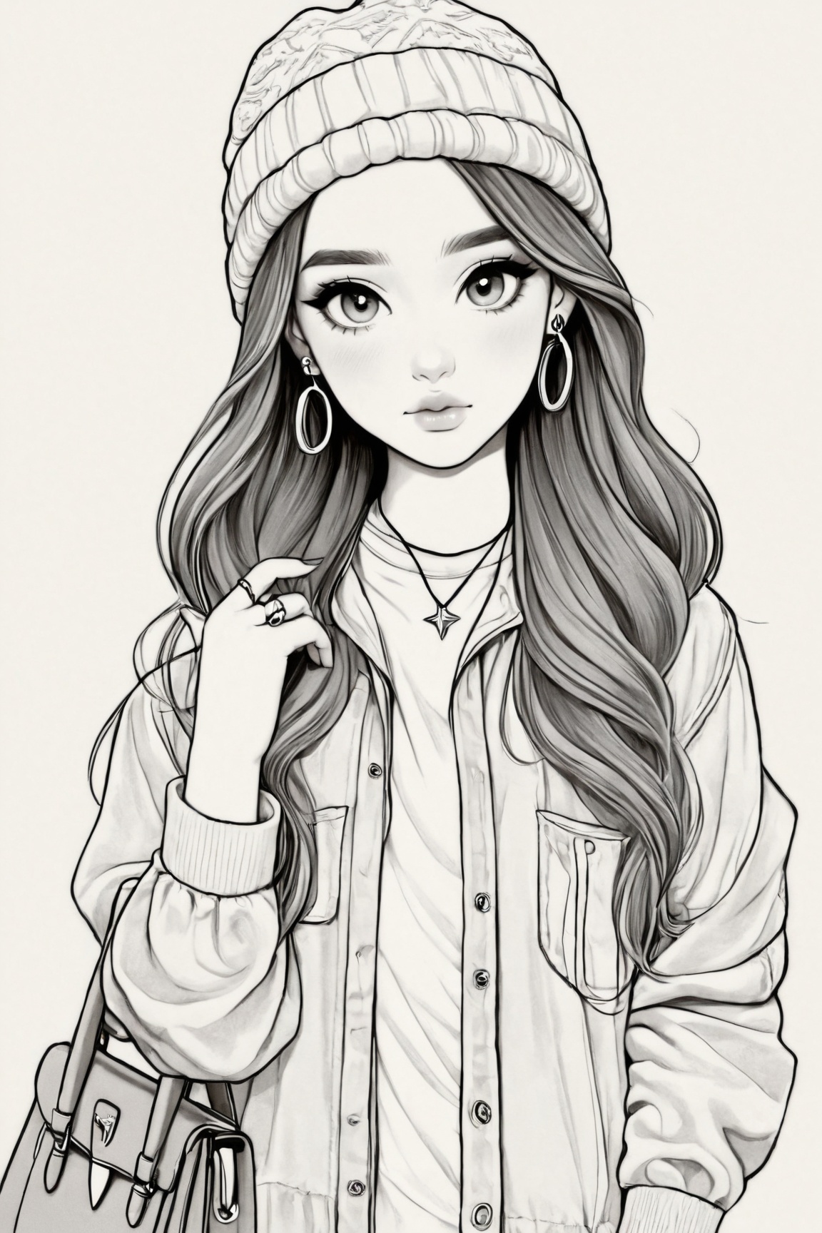 Manga style illustration,  line art,  pencil art by Ai Art Vision on Tensor.Art