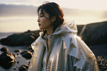  analog film photo chinese girl, cinematic film still, ((Establishing_Shot)), ((looking away)), expression of enjoyment, an ultra high definition professional high fashion portrait full length photograph, a model wearing a transparent pearlescent raincoat in an icelandic black rock environment at dawn, no artefacts, extremely detailed, stark, refraction, shallow depth of field, volumetric light and shadow, ray tracing, light rays, shallow depth of field, vignette, highly detailed, high budget, bokeh, cinemascope, moody, epic, gorgeous, film grain, grainy . faded film, desaturated, 35mm photo, grainy, vignette, vintage, Kodachrome, Lomography, stained, highly detailed, found footage
, monkren, Fairy, realistic,sunlight, Cinematic Lighting, close up