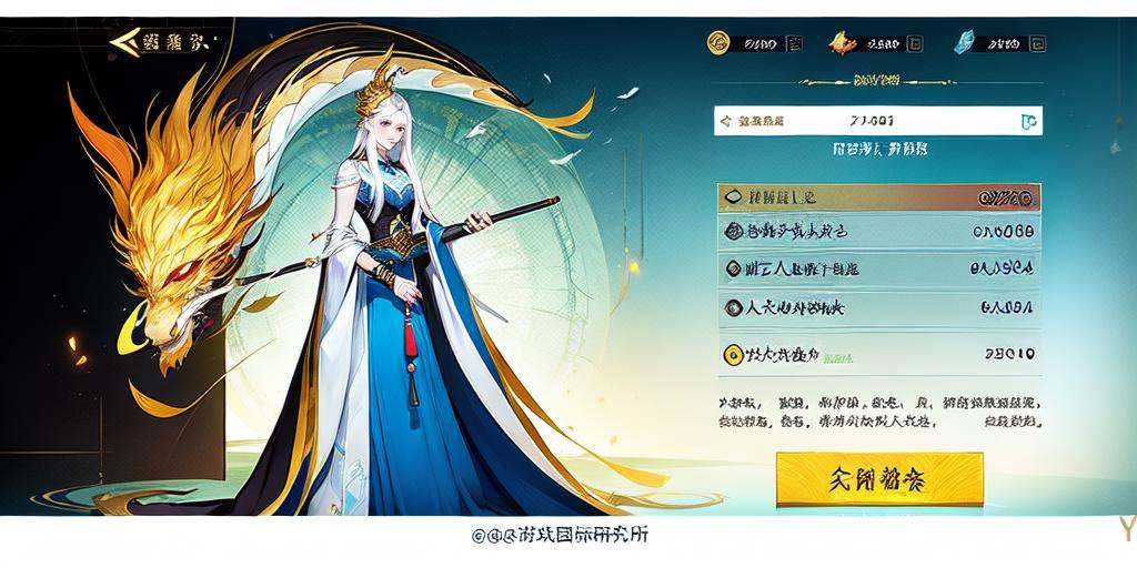 (masterpiece, top quality, best quality, official art, beautiful and aesthetic:1.2),(8k, best quality, masterpiece:1.2)a woman in a blue dress standing next to a dragon in a dark room with chinese writing on it, 1girl, solo, long_hair, hair_ornament, 1boy, dress, jewelry, very_long_hair, white_hair, male_focus, white_dress, bracelet, chinese_clothes, dragon, chinese_text, hanfu
