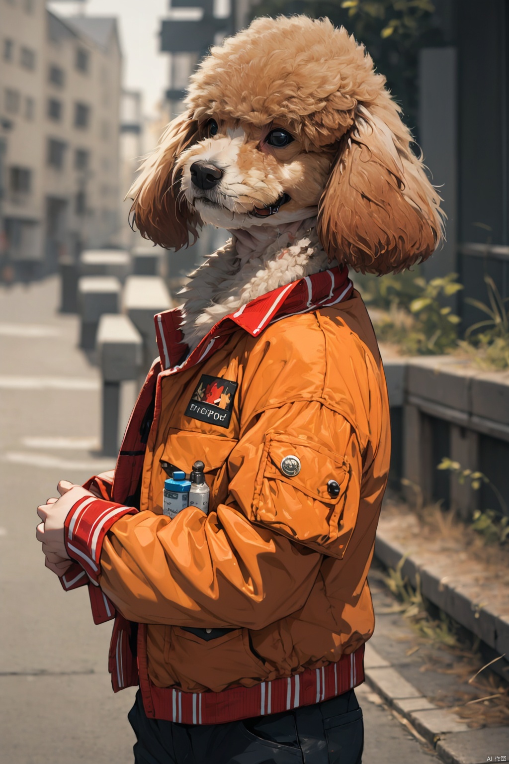  absurdres,absurdres,realistic,(full_shot:1.8), solo,, Dog_Teddy