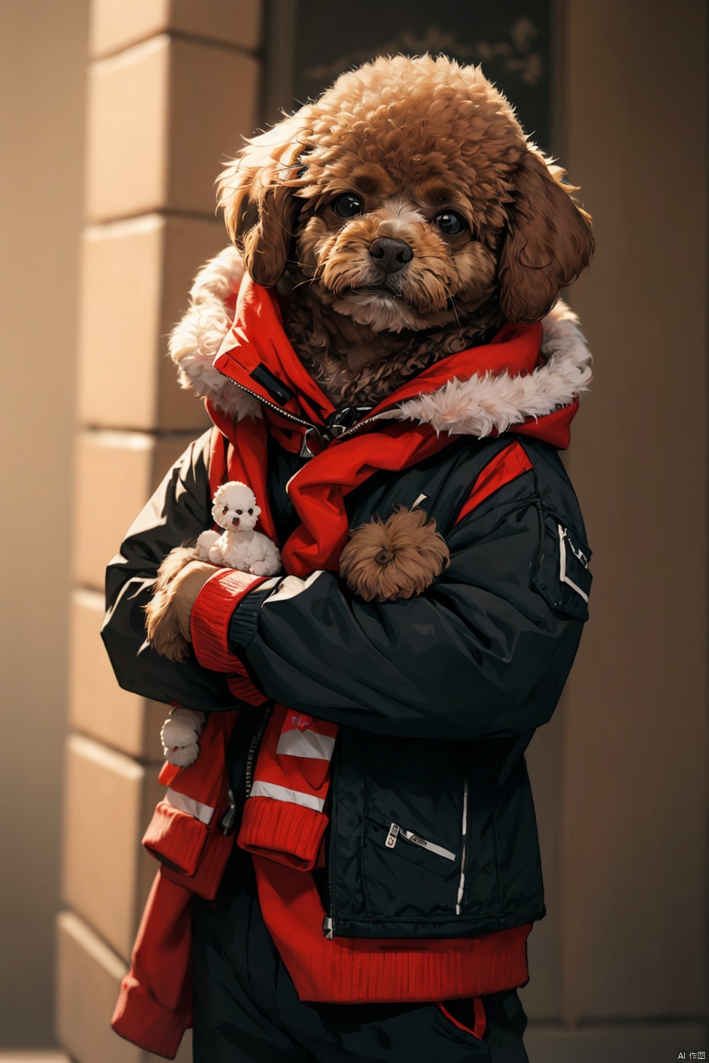 absurdres,absurdres,realistic,(full_shot:1.8), solo,, Dog_Teddy