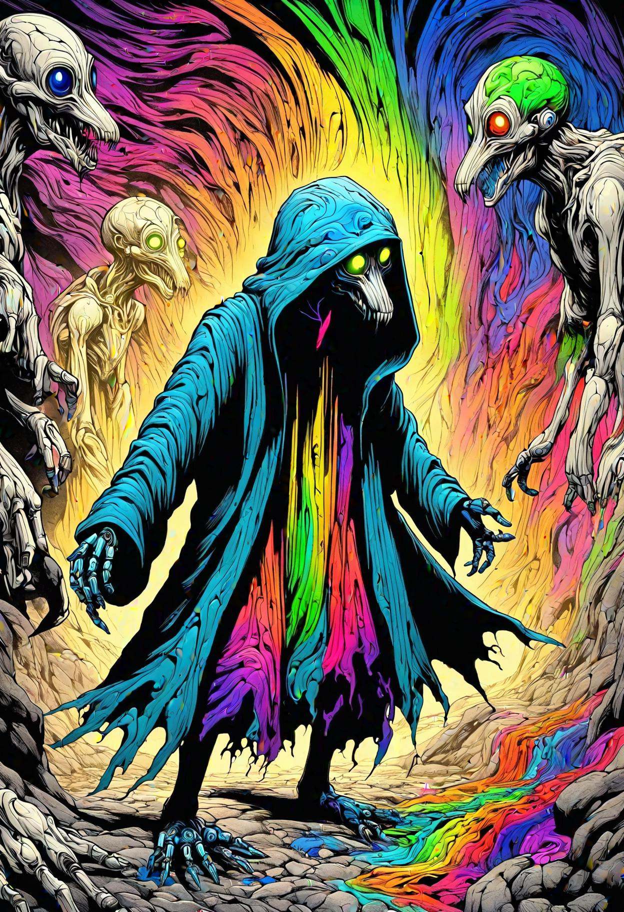 DonMM3l4nch0l1cP5ych0XL,  vibrant,  psychodelic by DonMischo on Tensor.Art