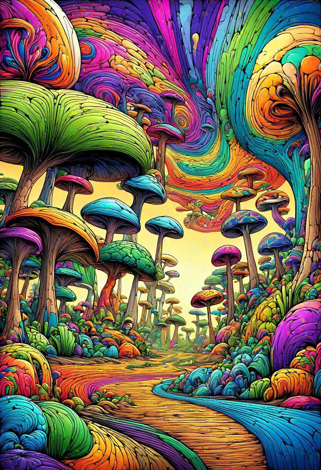 DonMM3l4nch0l1cP5ych0XL,  vibrant,  psychodelic on Tensor.Art
