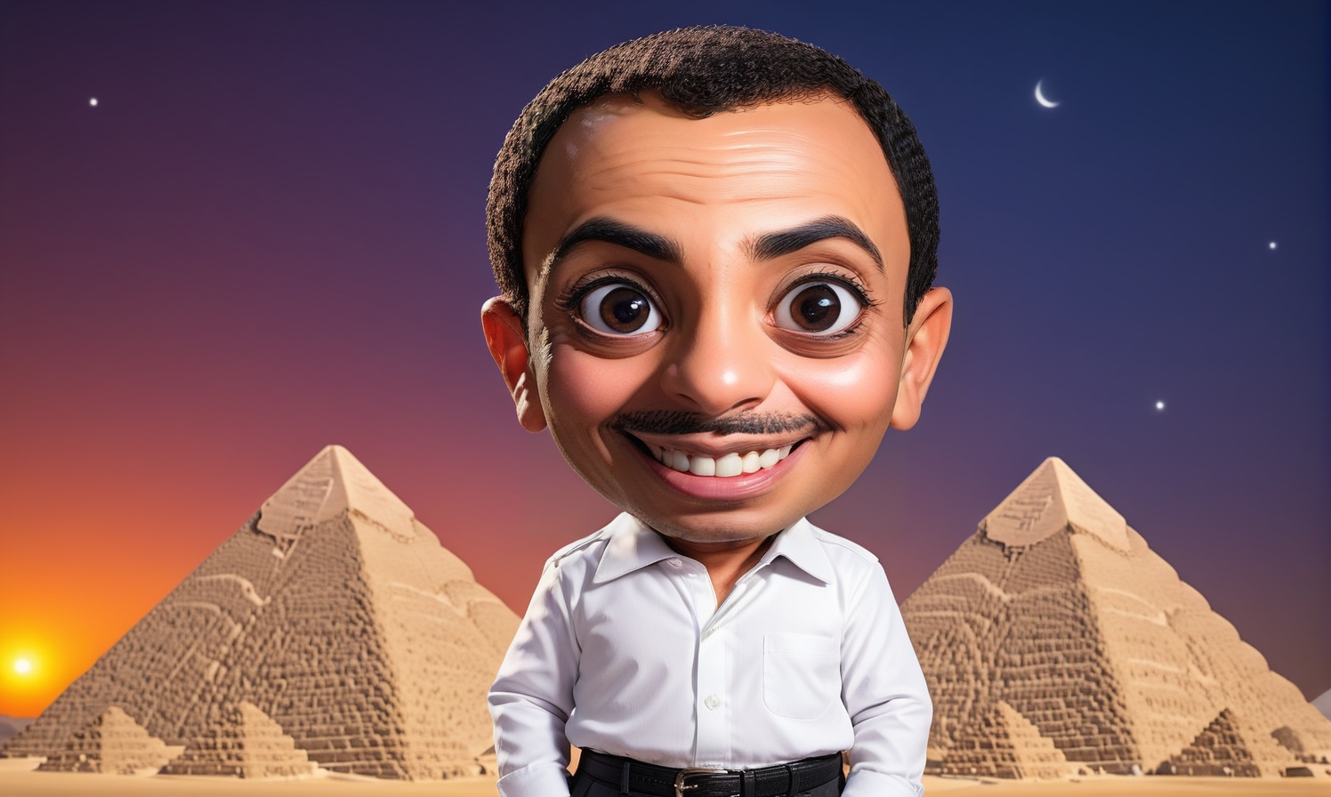 comedy actor,  Arabic Egyptian male actor,  60 years old on Tensor.Art