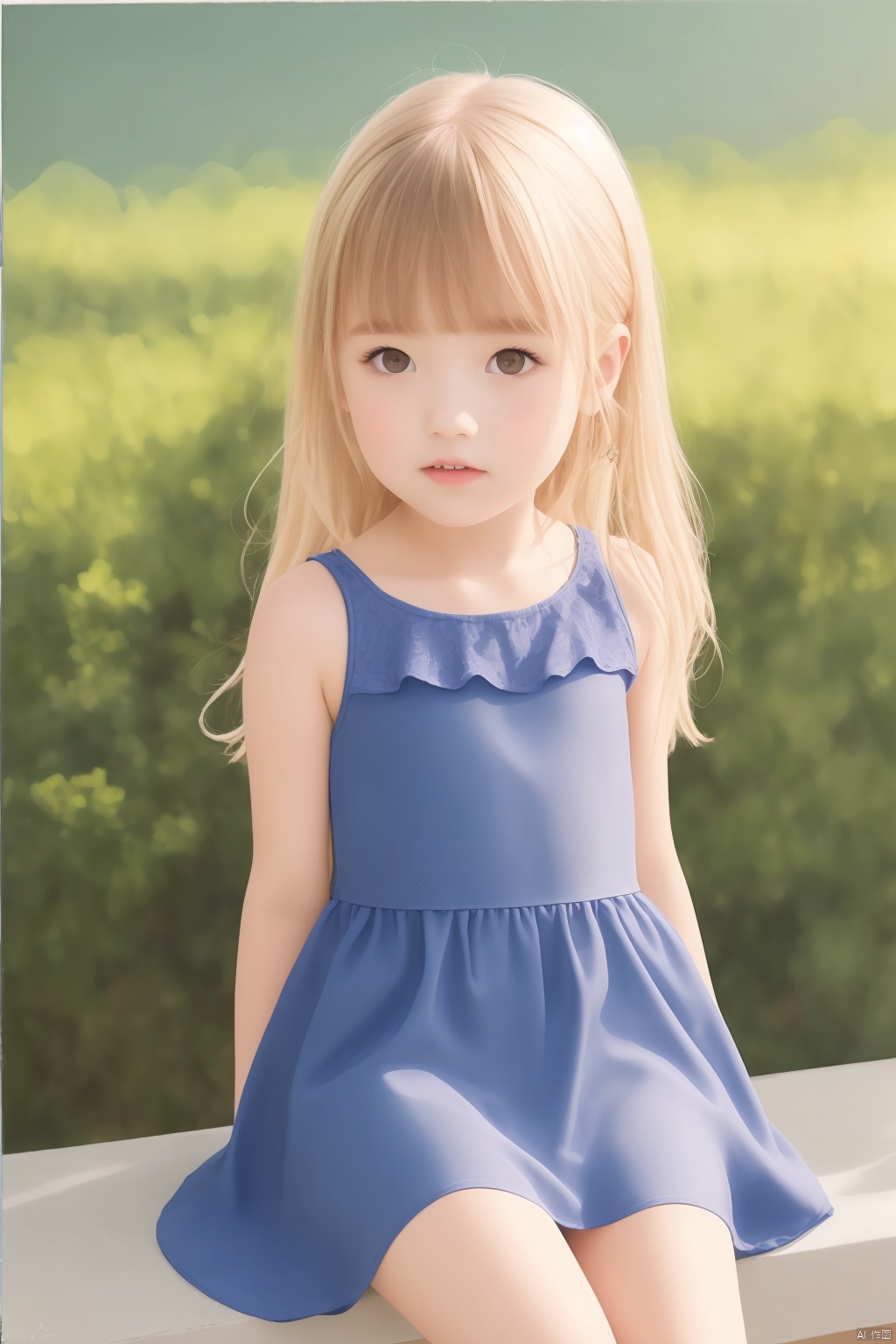  high quality body, 1girl, daughter, shiny dress, cowboy shot ,watercolor (medium), sitting, Ultra-fine painting