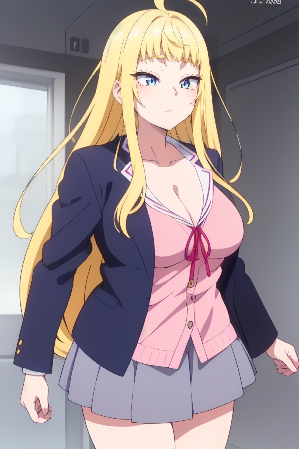 minami fuyuki,  long_hair,  blue_eyes on Tensor.Art