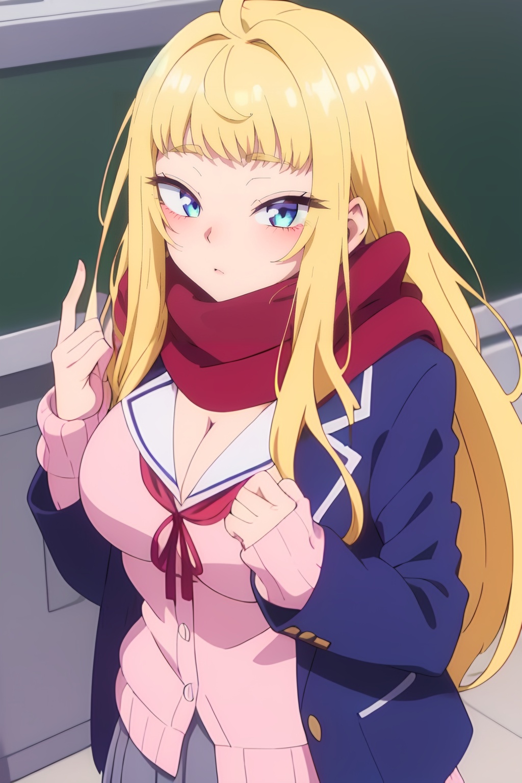 minami fuyuki,  long_hair,  blue_eyes on Tensor.Art