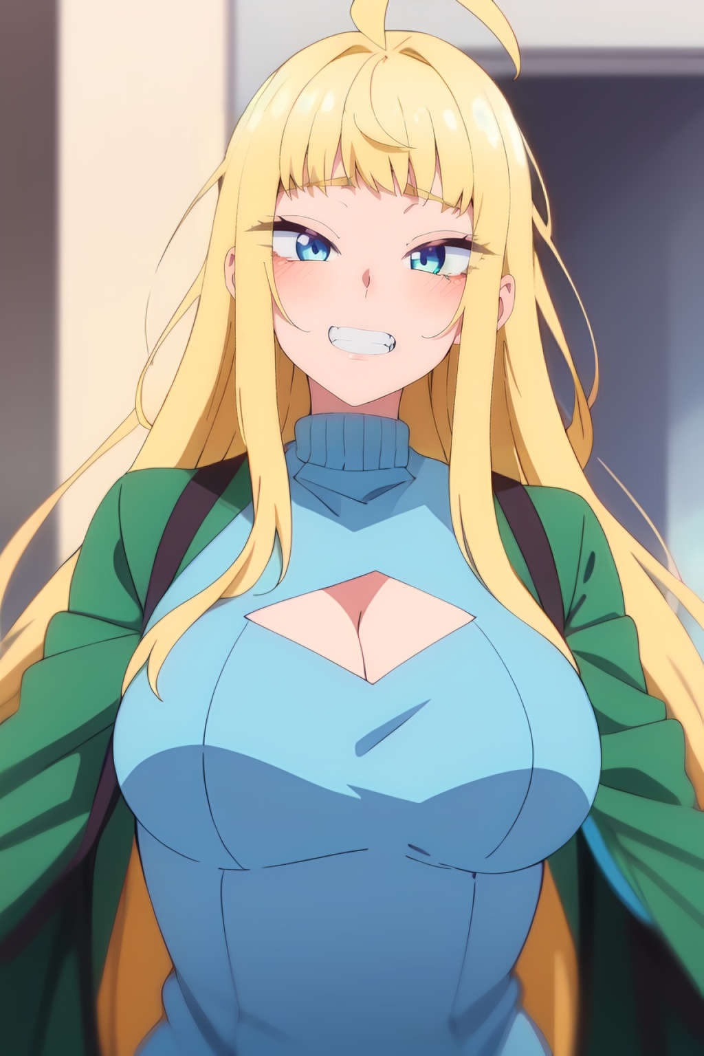 minami fuyuki,  long_hair,  blue_eyes on Tensor.Art