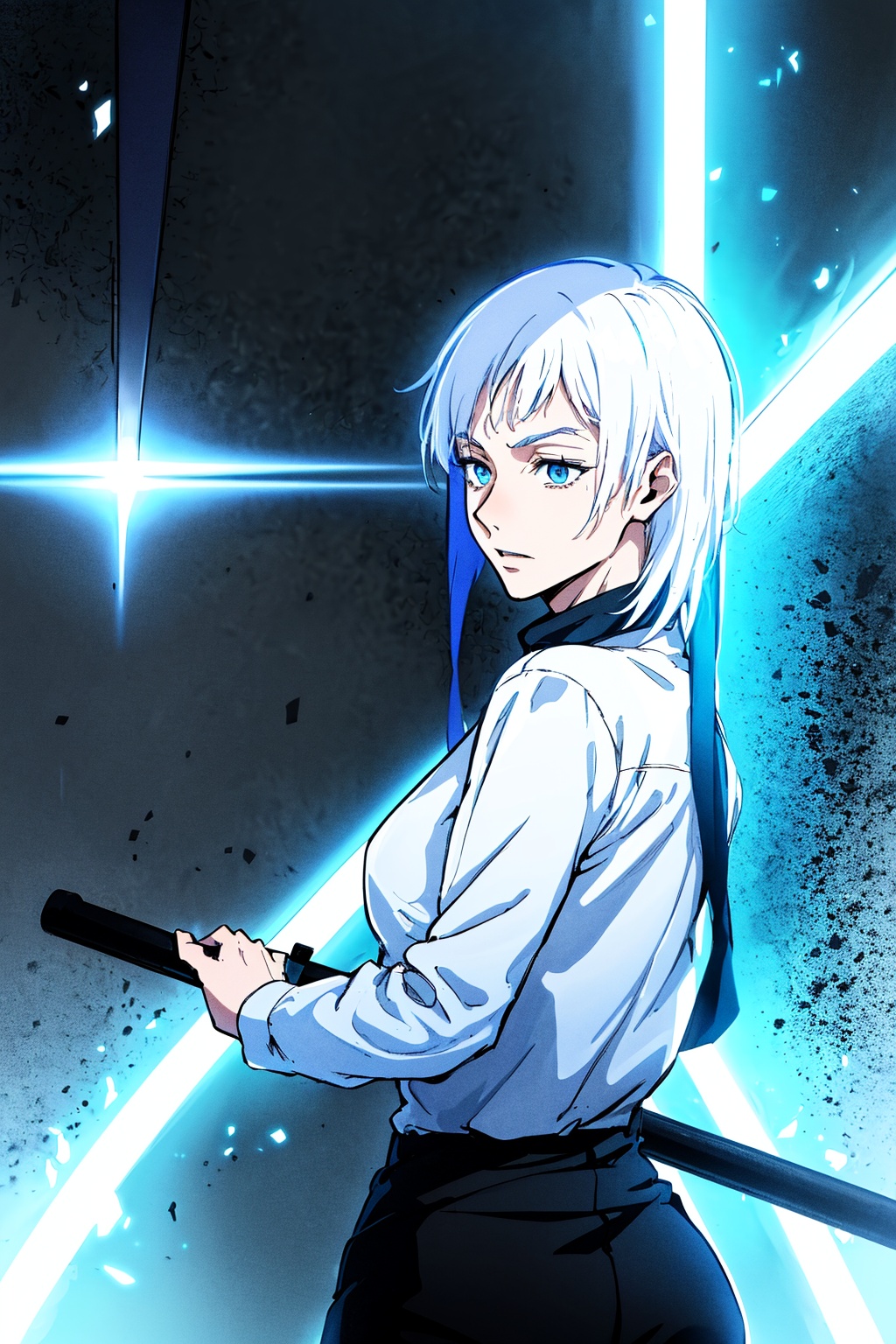 1boy,  Gojo Satoru,  powerful sorcerer on Tensor.Art