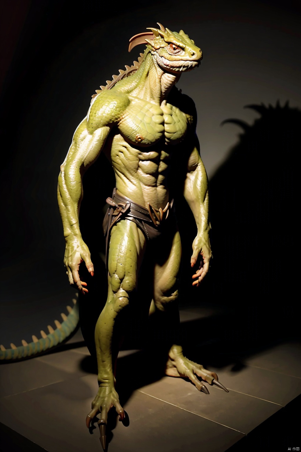  absurdres,absurdres,realistic,full_shot,, Lizard Man