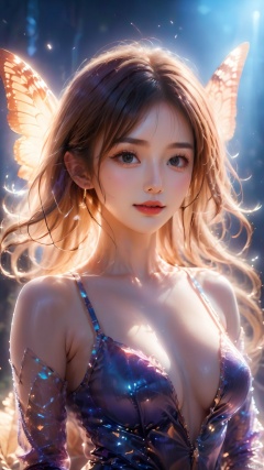 1girl, smiling,Realistic movie lighting,impossible sweater(((skindentation),(skin tight))),ultradetailed,8K,detailed face,photorealistic,1girl,long hair,cleavage,solo,large breasts,straight chest,round chest,round boobs,fullbody,complex background, look at the viewer,complex details,realistic,detailedbackground,sweating,shinyskin,fullbody,long legs,real,Lacrimal nevus,realism, Delicate glowing skin,Hands behind her head,masterpiece,bestquality,distant view,depth of field,dynamic perspective,Perfectly proportioned figure,Detailed skin description,

Black 8D glossy stockings ,Hazy light,Optical particle,High brightness contrast, 1girl